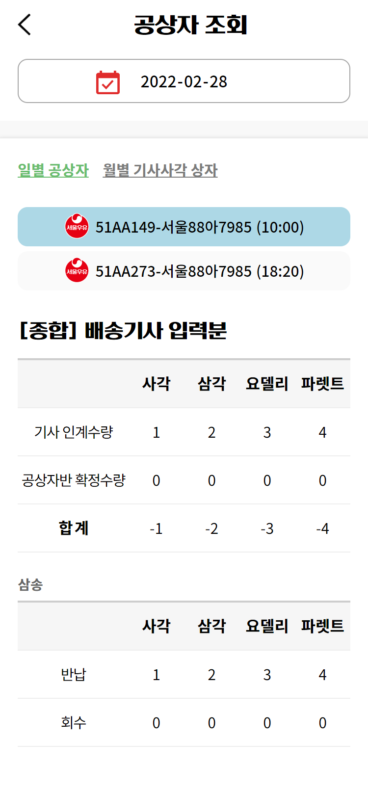 서울우유 2CH, CVO 시스템 및 앱 개발 App